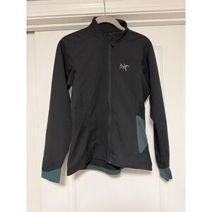 Arc'teryx women's black lightweight full-zip running jacket, Women's Size Small